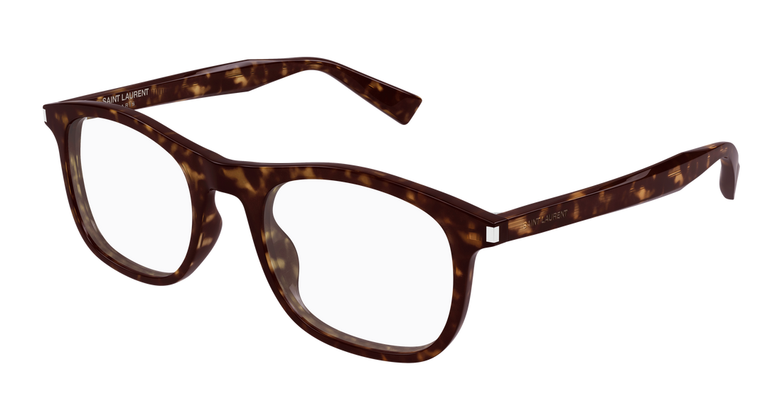 Prescription glasses saint laurent sl 811 002 havana square unisex size 52mm - Main view