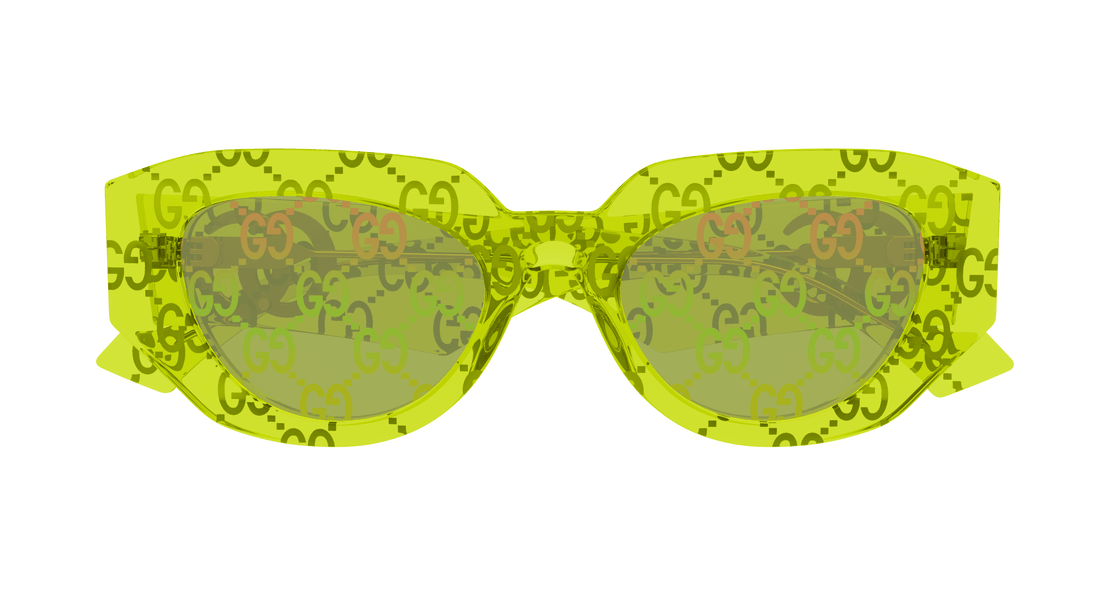 Sonnenbrillen gucci gg1421s 007 verde geometric femenino größe 51mm - Detailansicht