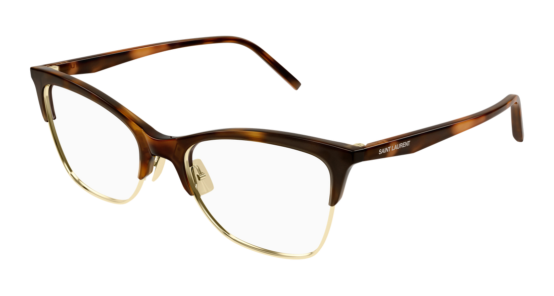 Brillen saint laurent sl 769 001 havana cat eye femenino größe 54mm - Hauptansicht