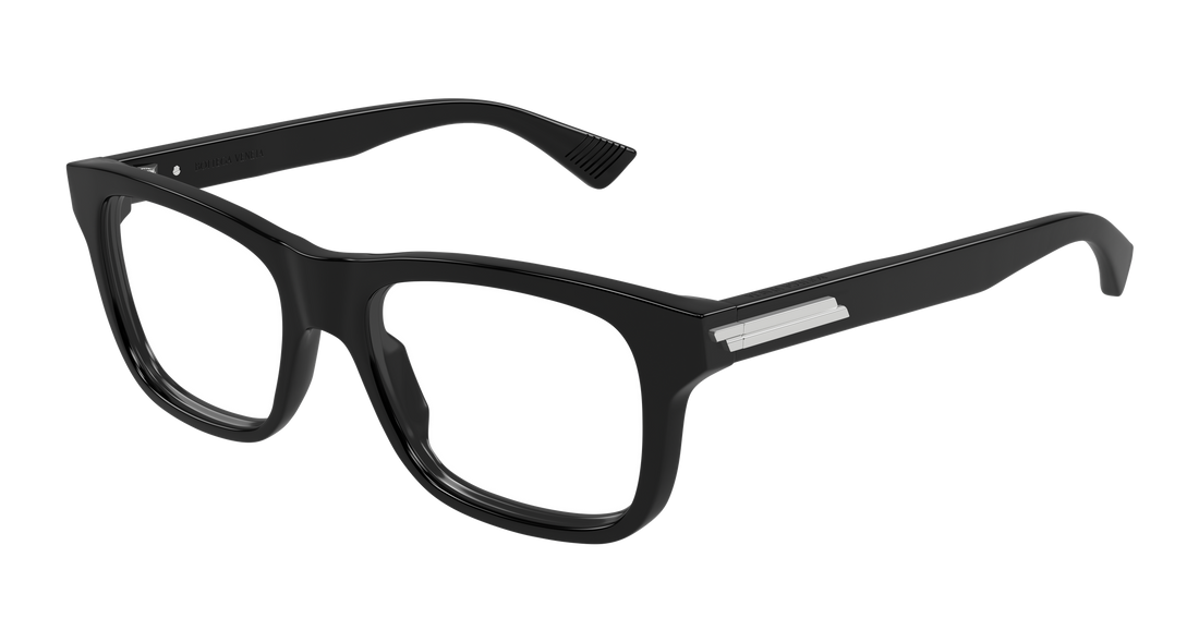 Occhiali da vista bottega veneta bv1412o 001 negro rectangular / squared masculino taglia 52mm - Vista principale