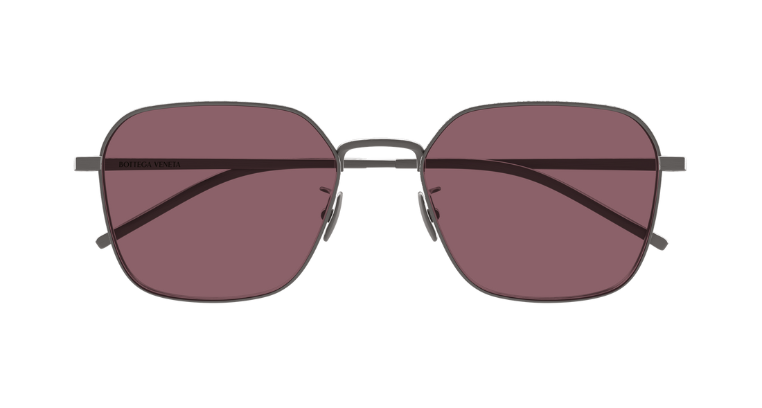 Occhiali da sole bottega veneta bv1422sa 003 plateado round/oval/panthos unisex taglia 55mm - Vista dettagliata