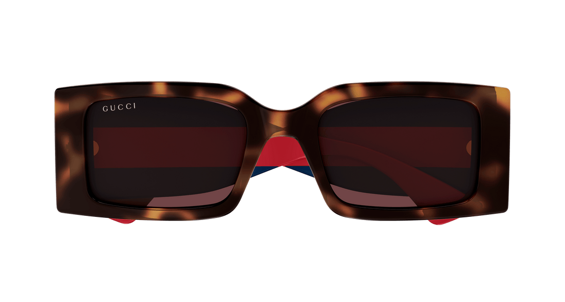 Óculos de sol gucci gg1860s 002 havana square femenino tamanho 52mm - Vista de detalhe