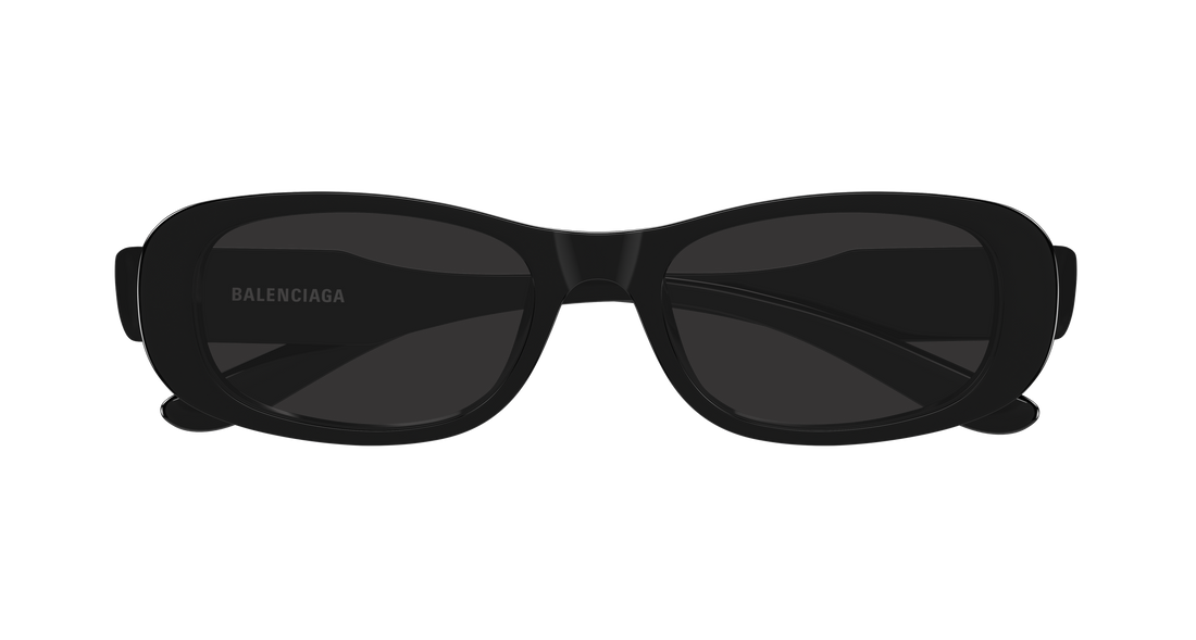 Lunettes de soleil balenciaga bb0511sk 001 negro rectangular / squared unisex taille 55mm - Vue détaillée