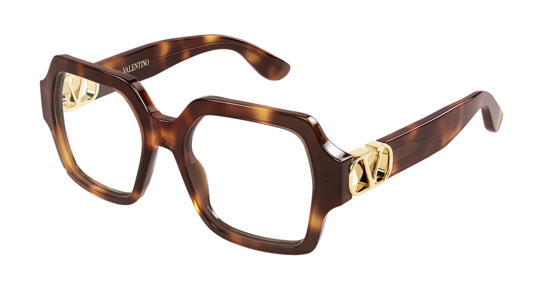 Lunettes de vue valentino vg0055o 004 havana geometrical/directional femenino taille 52mm - Vue principale