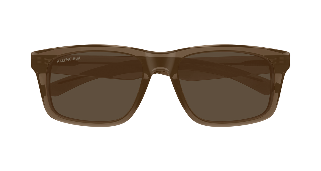 Sunglasses balenciaga bb0469sa 003 marron rectangular / squared masculino size 57mm - Detailed view