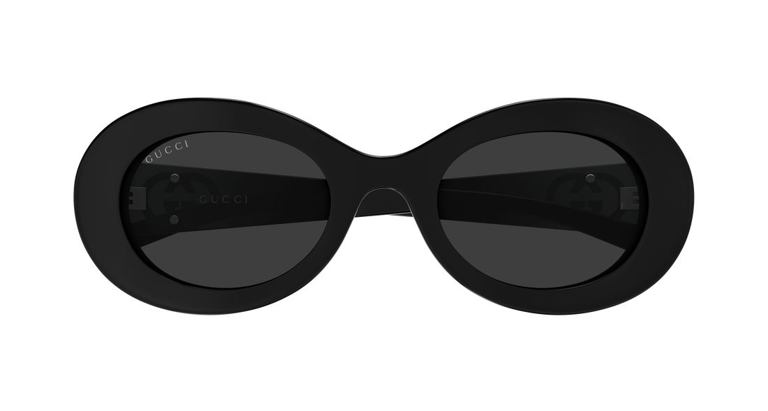 Sonnenbrillen gucci gg2026s 001 negro round/oval/panthos femenino größe 51mm - Detailansicht