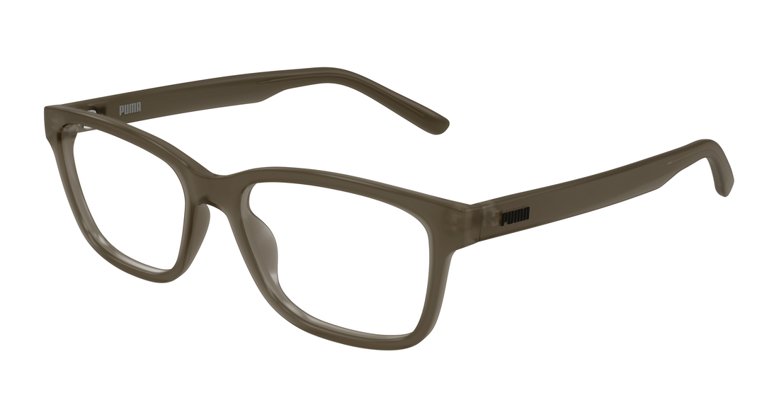 Occhiali da vista puma pu0529o 005 marron rectangular / squared masculino taglia 55mm - Vista principale