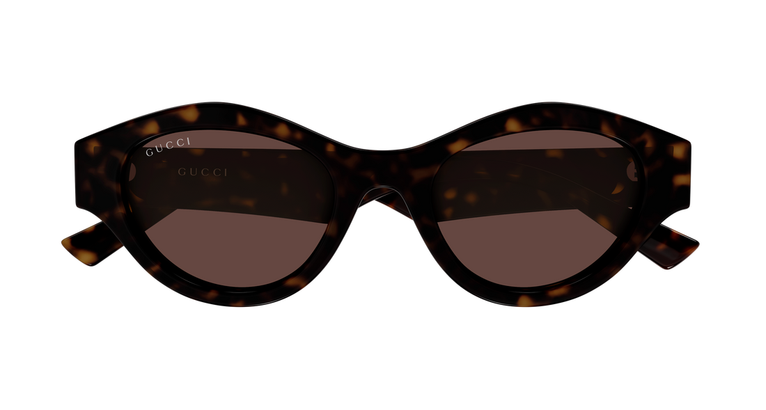 Lunettes de soleil gucci gg2207s 002 havana cat eye femenino taille 51mm - Vue détaillée