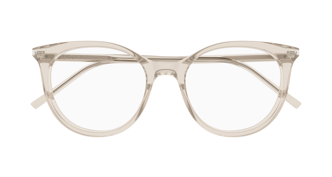 Gafas graduadas saint laurent sl 891 004 beige cat eye femenino talla 52mm - Vista de detalle
