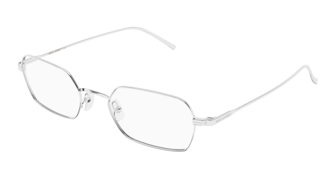 Lunettes de vue saint laurent sl 952 opt 002 plateado rectangular / squared masculino taille 52mm - Vue principale