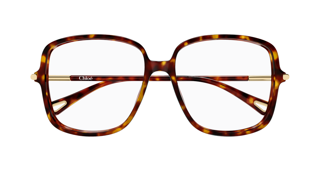 Lunettes de vue chloé ch0399o 002 havana rectangular / squared femenino taille 56mm - Vue détaillée