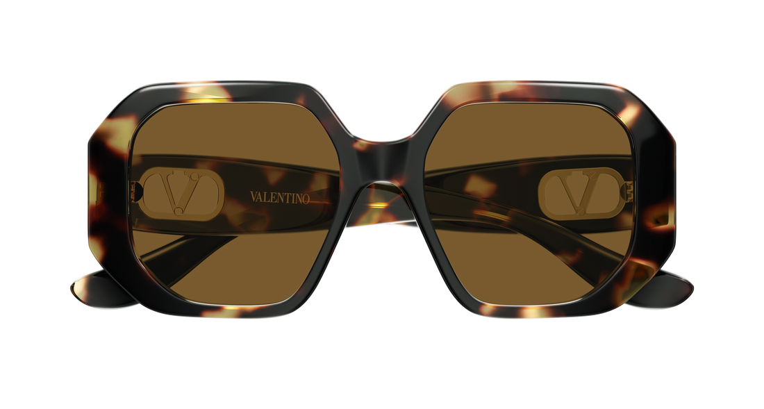 Sonnenbrillen valentino vg0003sa 002 havana geometrical/directional femenino größe 55mm - Detailansicht