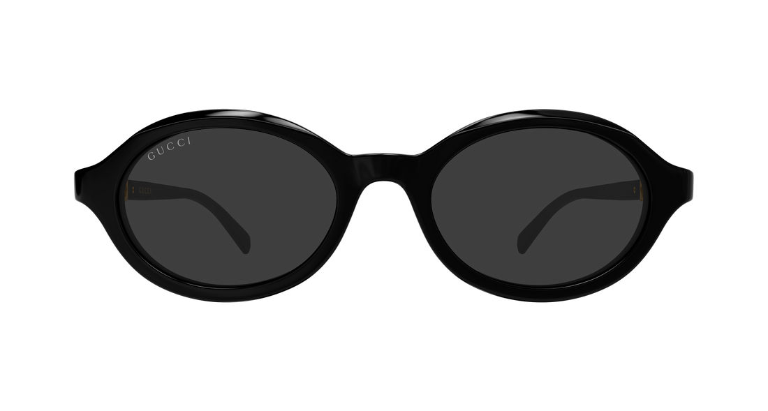 Óculos de sol gucci gg2153s 001 negro round/oval/panthos femenino tamanho 51mm - Vista de detalhe
