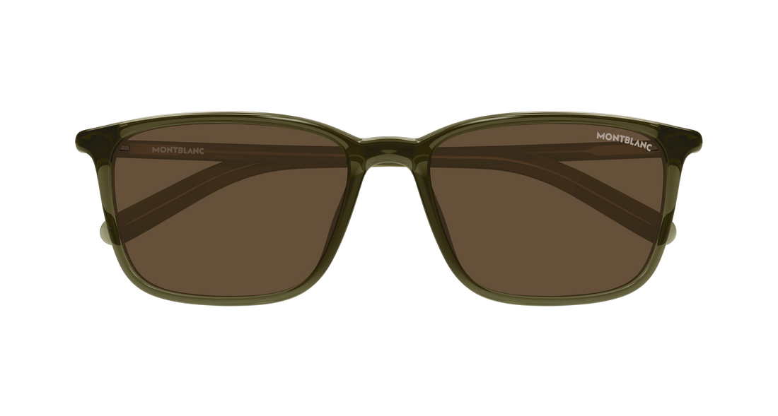 Sonnenbrillen montblanc mb0528sa 002 verde rectangular / squared masculino größe 56mm - Detailansicht