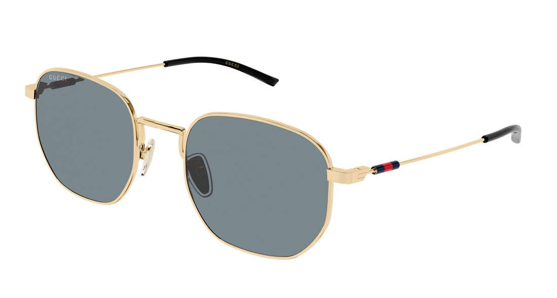 Sunglasses gucci gg2095s 003 dorado round/oval/panthos masculino size 52mm - Main view