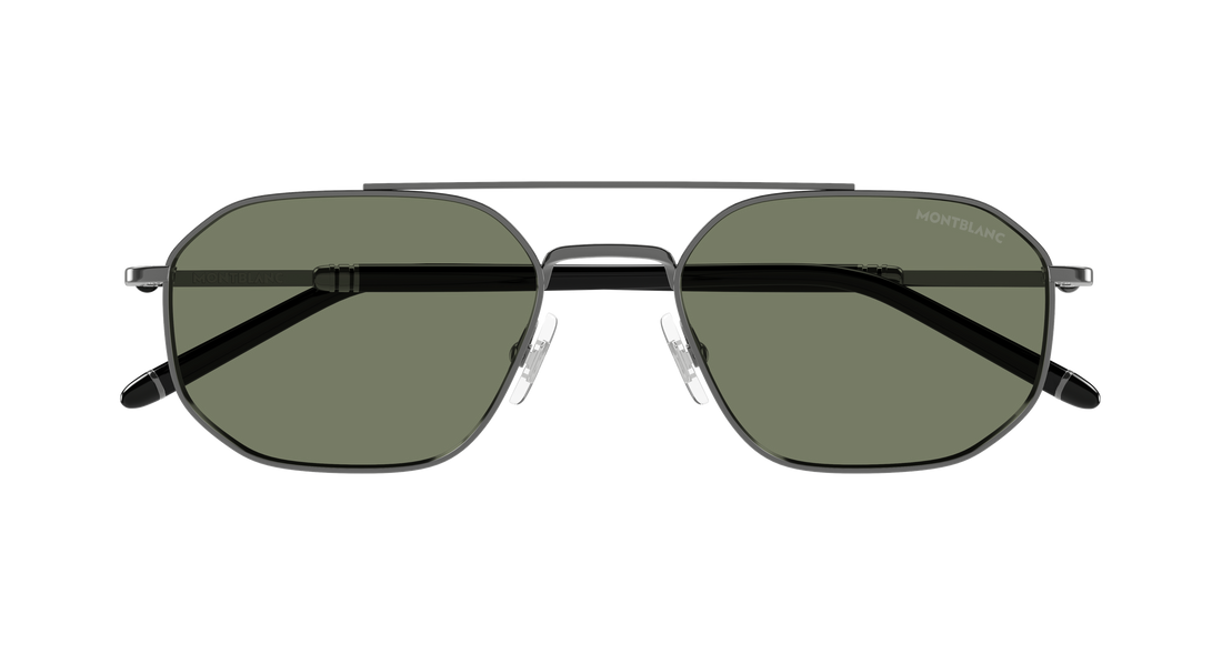 Sunglasses montblanc mb0481s 003 plateado pilot/navigator masculino size 55mm - Detailed view