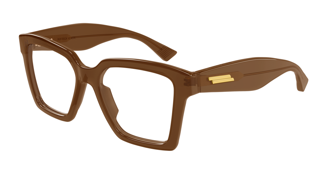 Brillen bottega veneta bv1458o 004 marron rectangular / squared femenino größe 52mm - Hauptansicht