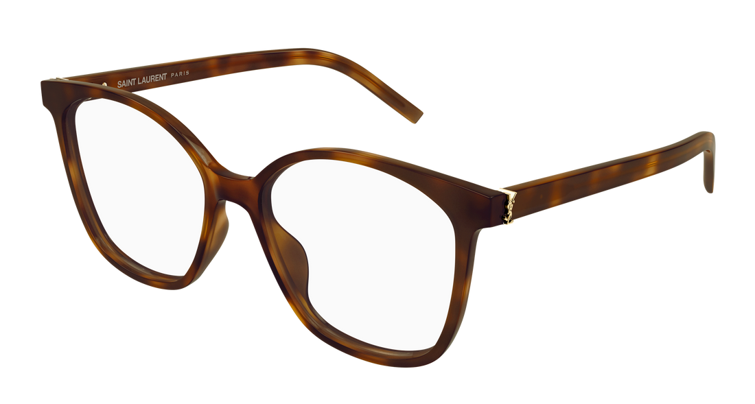 Brillen saint laurent sl m162 003 havana round/oval/panthos femenino größe 55mm - Hauptansicht