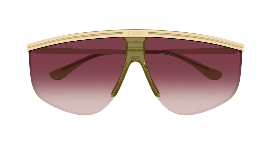 Lunettes de soleil chloé ch0415s 002 dorado pilot/navigator femenino taille 65mm - Vue détaillée