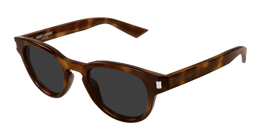 Sunglasses saint laurent sl 876 003 havana round/oval/panthos masculino size 48mm - Main view