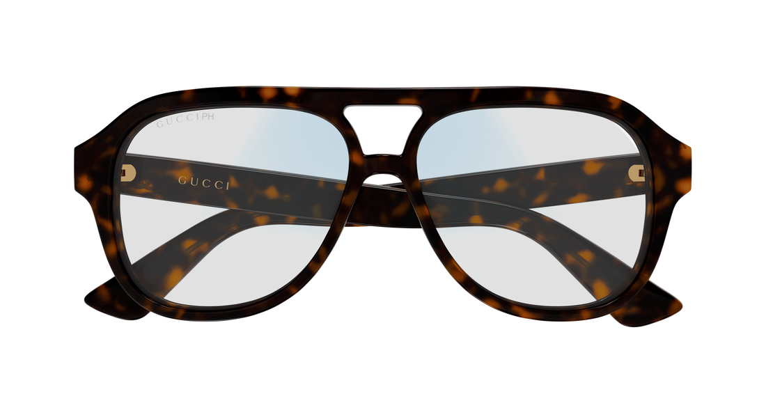 Lunettes de soleil gucci gg2192s 001 havana pilot/navigator femenino taille 55mm - Vue détaillée