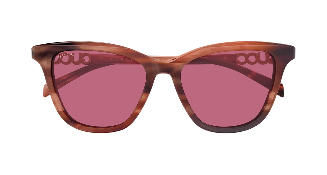 Sunglasses gucci gg2032s 004 havana cat eye femenino size 52mm - Detailed view