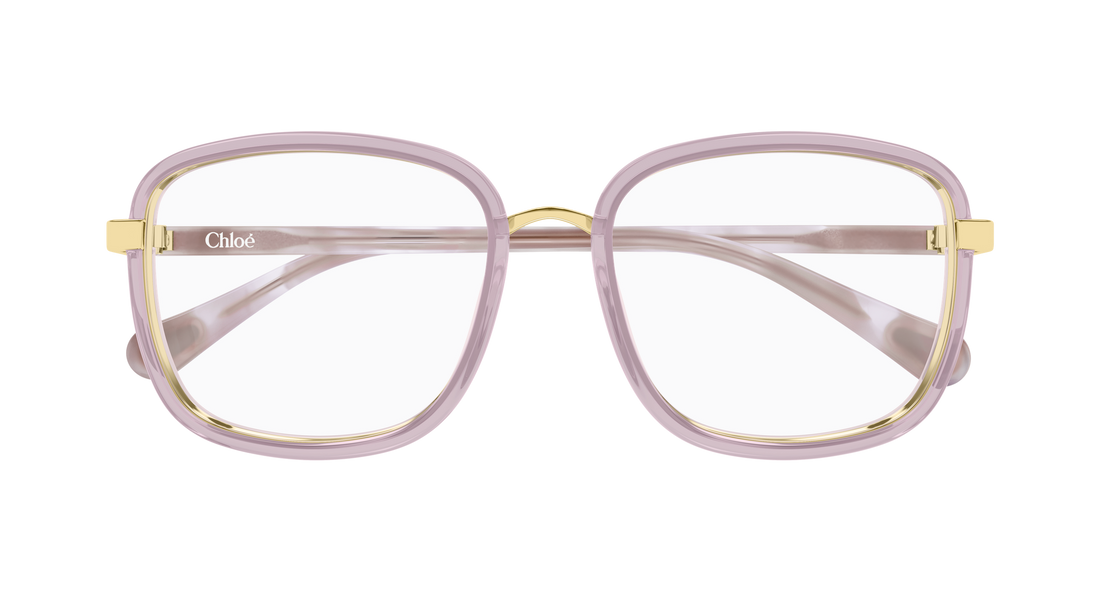 Lunettes de vue chloé cc0025o 005 morado rectangular / squared infantil taille 49mm - Vue détaillée
