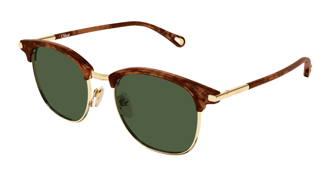 Gafas de sol chloé ch0384s 003 dorado round/oval/panthos femenino talla 52mm - Vista principal