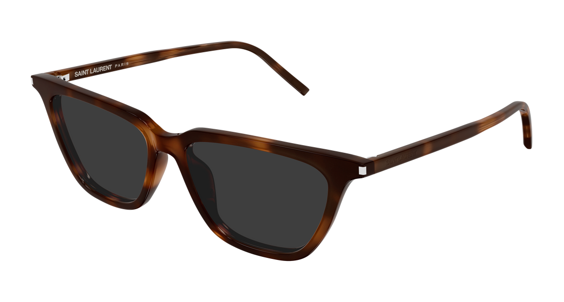 Sunglasses saint laurent sl 889 sulpice thin 003 havana cat eye femenino size 53mm - Main view