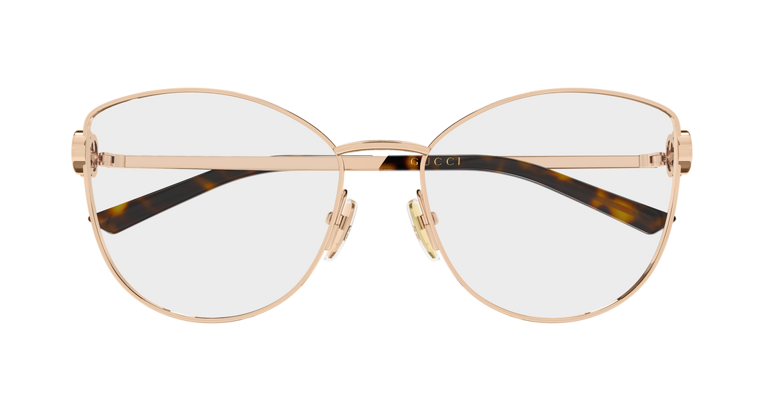 Occhiali da vista gucci gg2049o 004 dorado butterfly femenino taglia 57mm - Vista dettagliata
