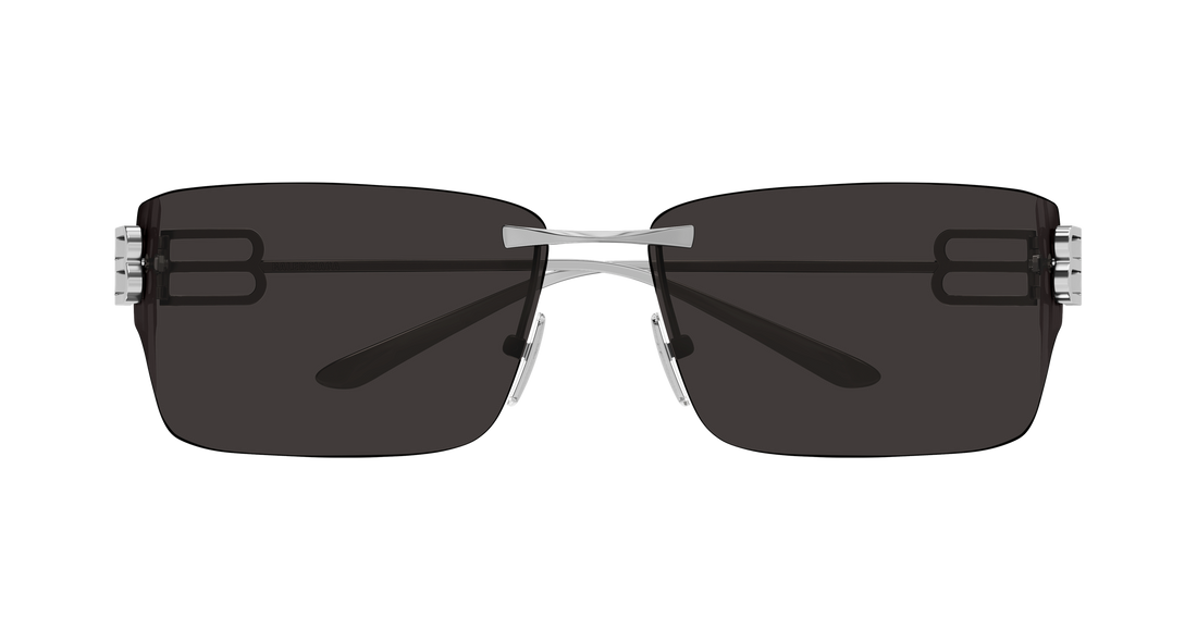 Sunglasses balenciaga bb0485sa 001 plateado rectangular / squared unisex size 76mm - Detailed view