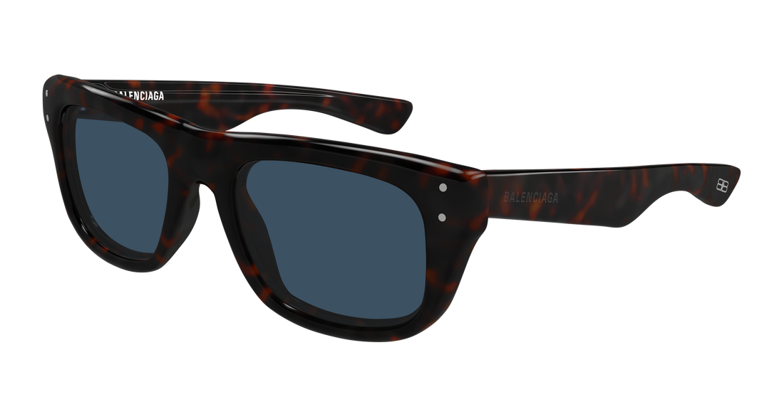 Lunettes de soleil balenciaga bb0521s 003 havana rectangular / squared masculino taille 53mm - Vue principale