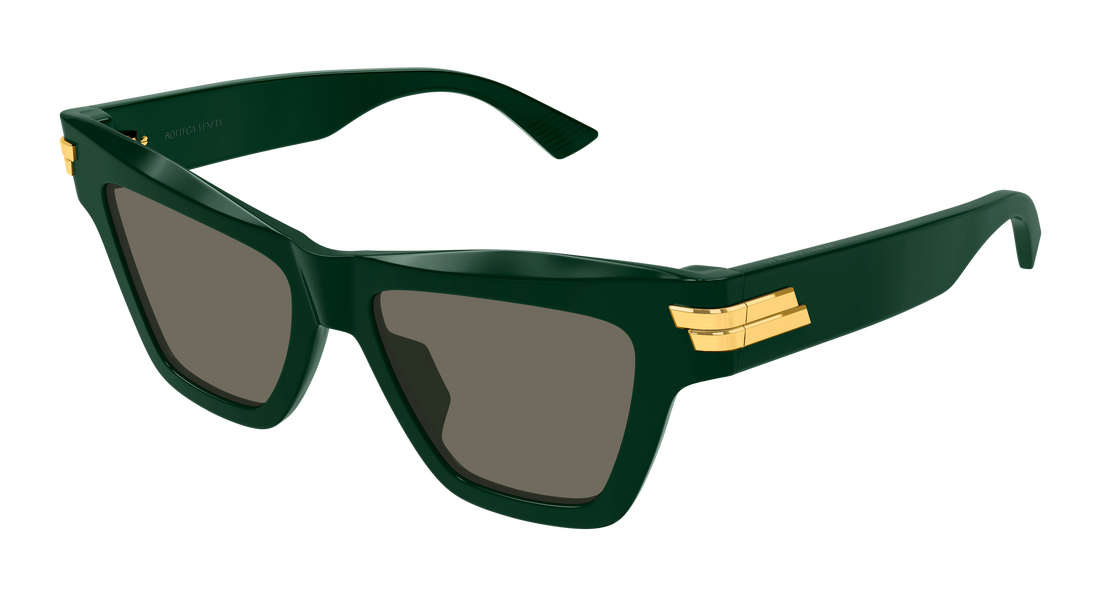 Lunettes de soleil bottega veneta bv1489s 005 verde cat eye femenino taille 53mm - Vue principale