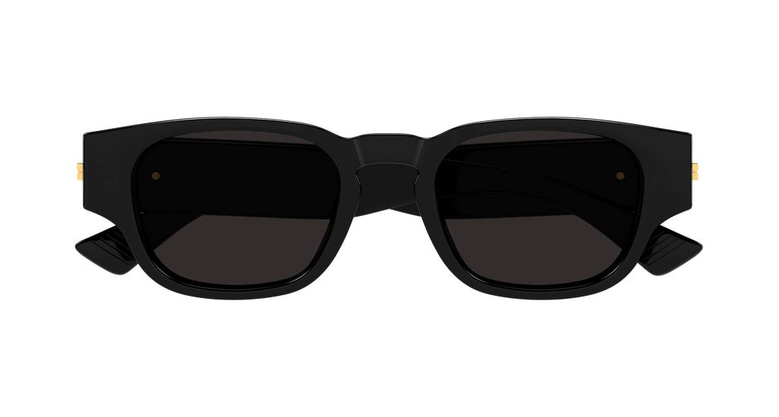 Sunglasses bottega veneta bv1460s 001 negro round/oval/panthos masculino size 51mm - Detailed view