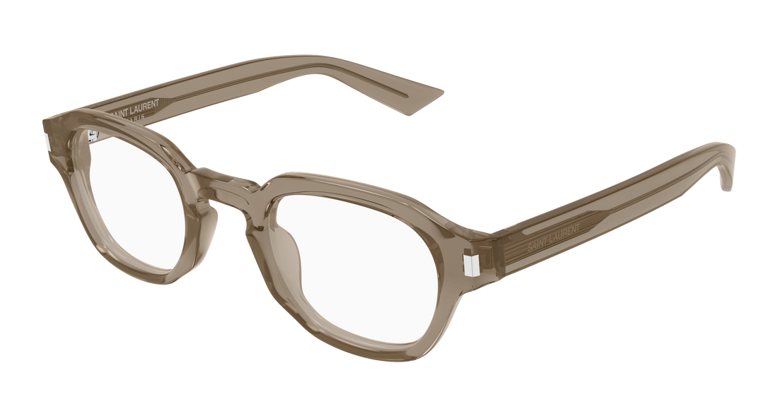 Lunettes de vue saint laurent sl 946 opt 005 marron round/oval/panthos masculino taille 47mm - Vue principale