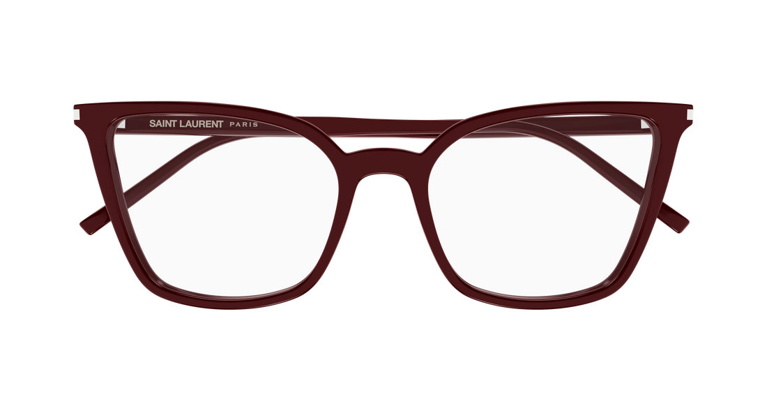 Gafas graduadas saint laurent sl 669 004 burdeos cat eye femenino talla 54mm - Vista de detalle