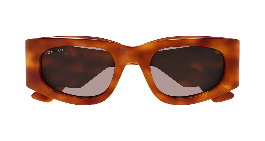 Sunglasses gucci gg1664s 006 havana rectangular / squared femenino size 51mm - Detailed view