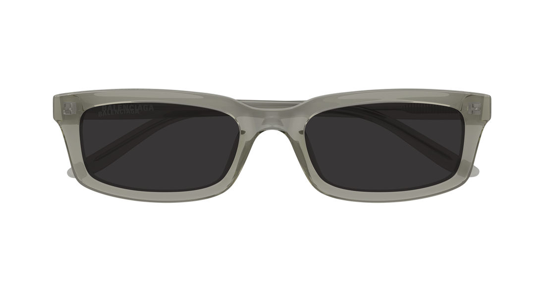 Lunettes de soleil balenciaga bb0526s 003 verde rectangular / squared unisex taille 55mm - Vue détaillée