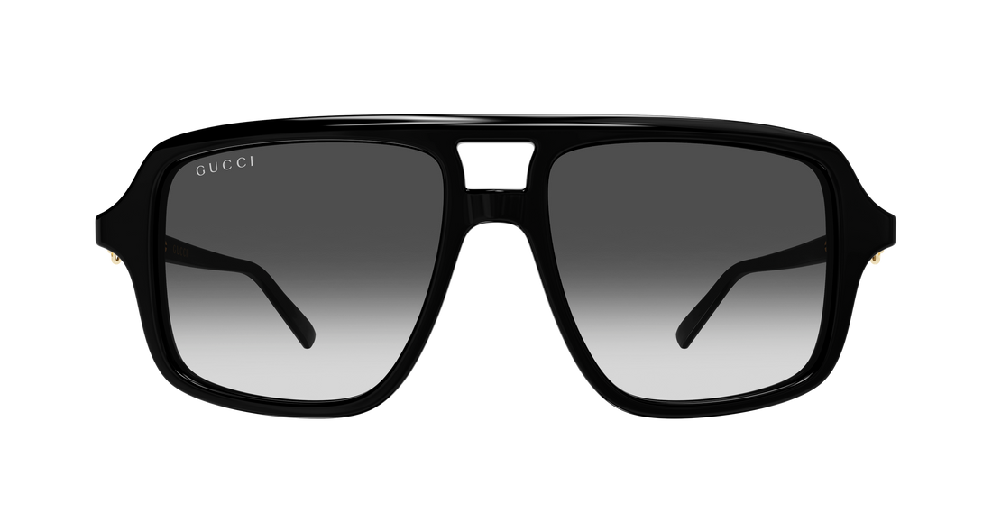 Occhiali da sole gucci gg2052s 001 negro pilot/navigator femenino taglia 53mm - Vista dettagliata