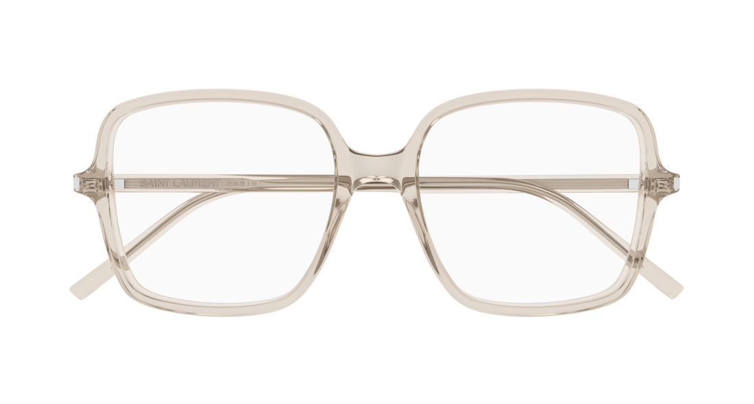 Gafas graduadas saint laurent sl 892 004 beige rectangular / squared femenino talla 53mm - Vista de detalle
