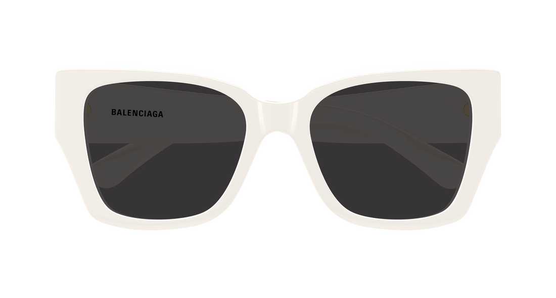 Lunettes de soleil balenciaga bb0474s 006 blanco butterfly femenino taille 55mm - Vue détaillée