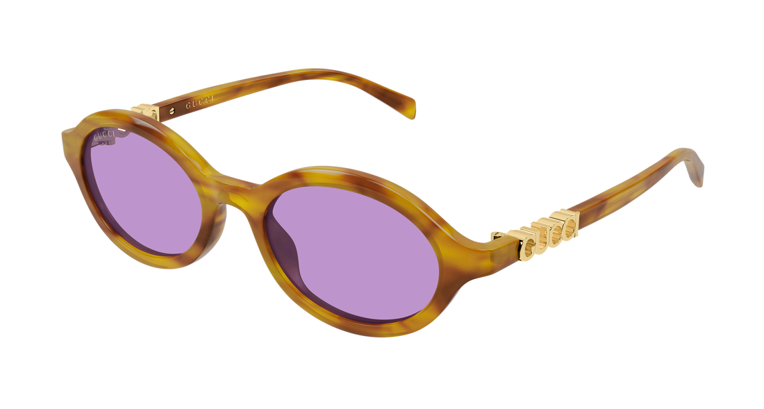 Sonnenbrillen gucci gg2153s 004 havana round/oval/panthos femenino größe 51mm - Hauptansicht