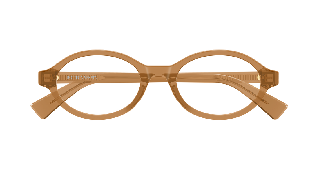 Prescription glasses bottega veneta bv1367o 005 naranja round/oval/panthos femenino size 50mm - Detailed view