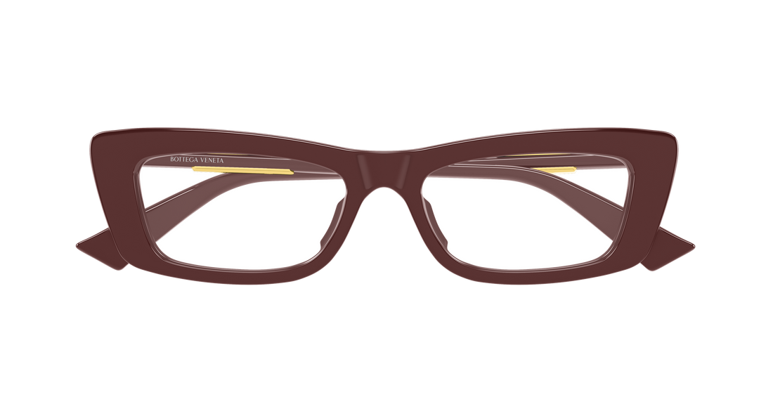 Prescription glasses bottega veneta bv1449o 009 burdeos rectangular / squared femenino size 55mm - Detailed view