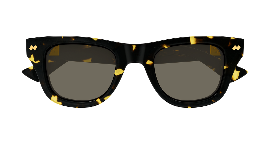 Lunettes de soleil bottega veneta bv1486s 002 havana rectangular / squared masculino taille 48mm - Vue détaillée