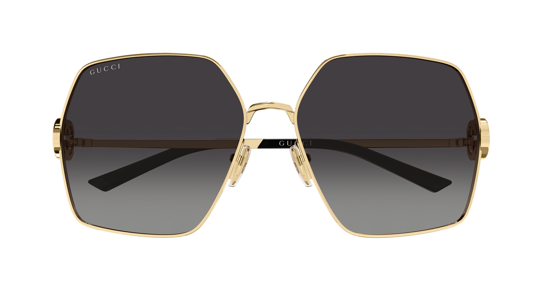 Sunglasses gucci gg2163s 001 dorado rectangular / squared femenino size 61mm - Detailed view