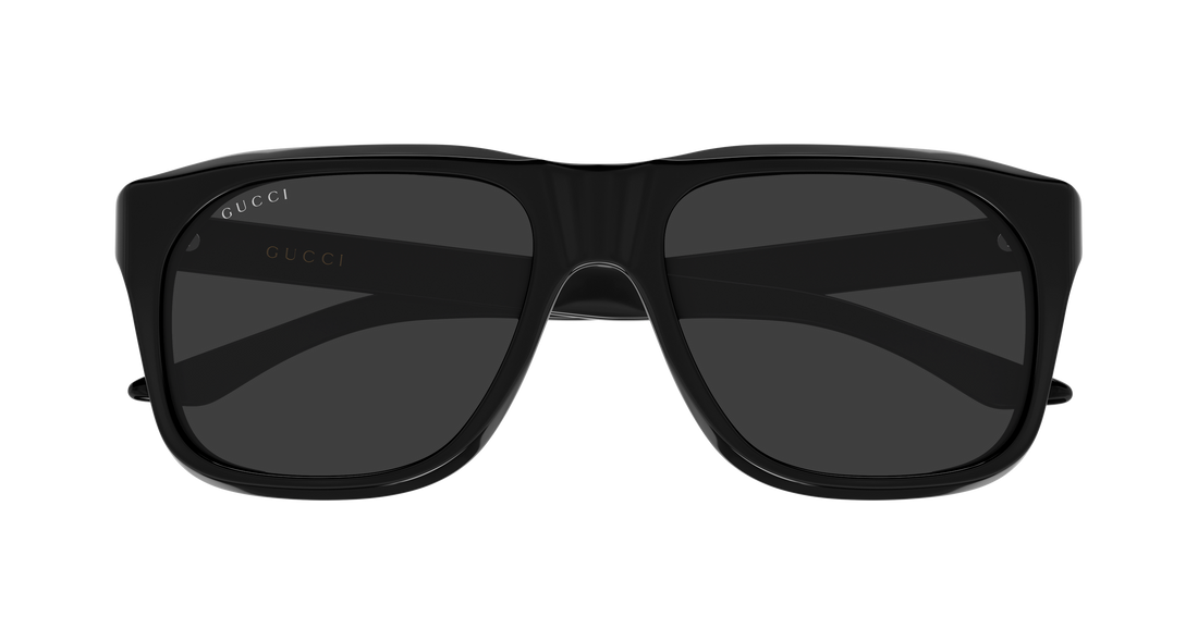 Occhiali da sole gucci gg2077s 001 negro rectangular / squared masculino taglia 55mm - Vista dettagliata