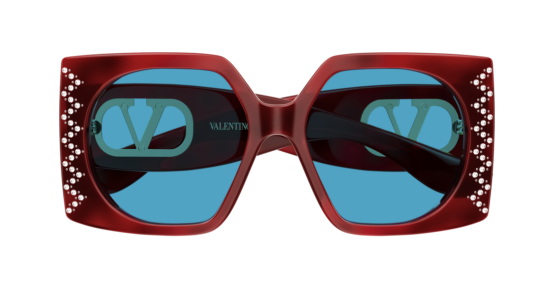 Lunettes de soleil valentino vg0002s 006 havana rectangular / squared femenino taille 55mm - Vue détaillée
