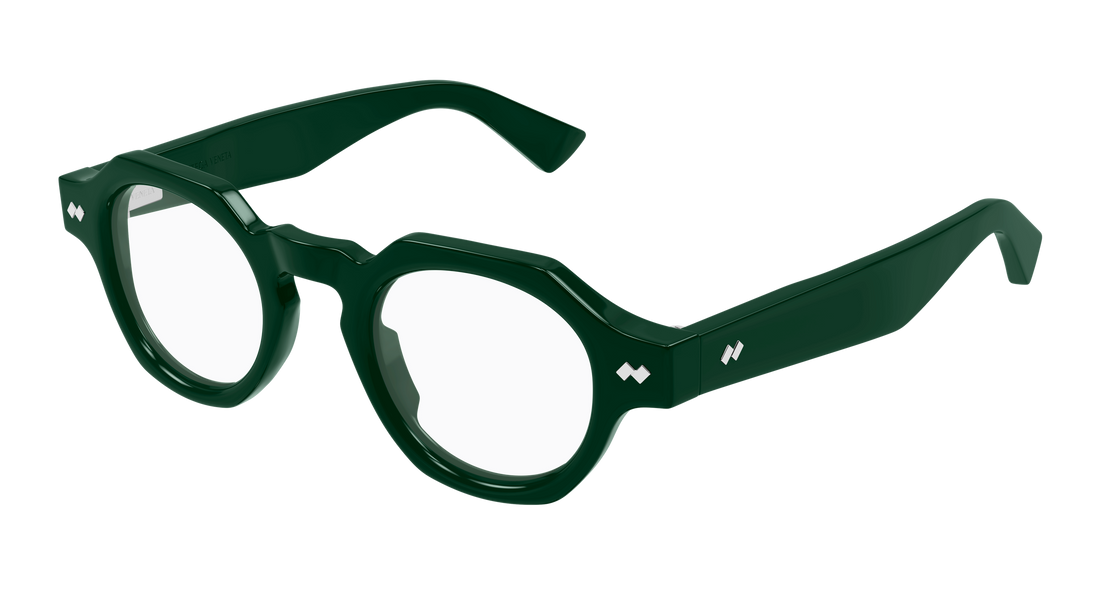 Lunettes de vue bottega veneta bv1487o 005 verde round/oval/panthos unisex taille 44mm - Vue principale