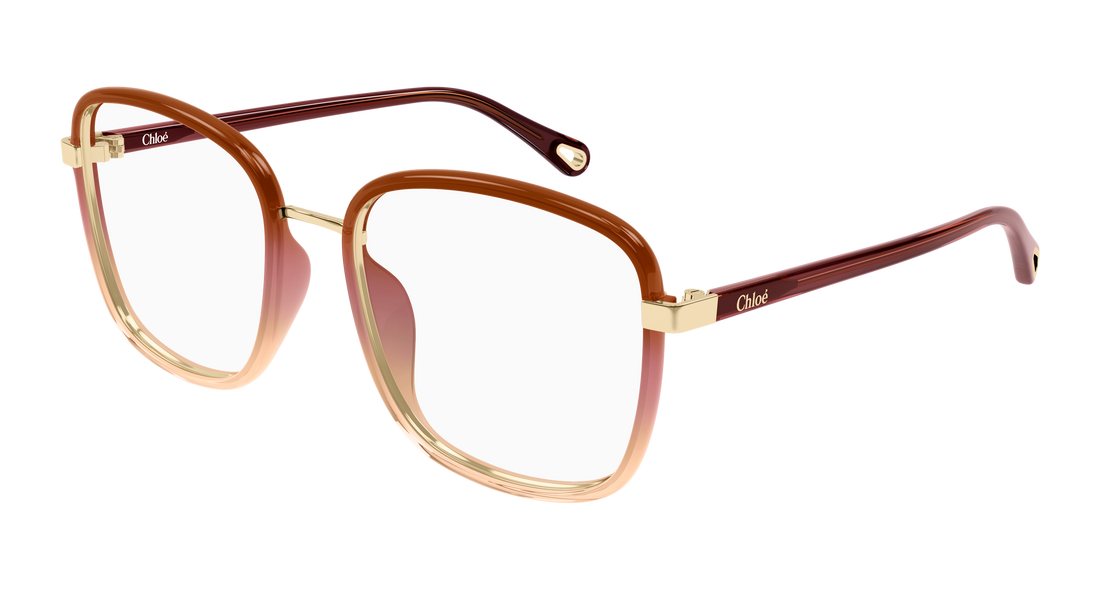 Lunettes de vue chloé ch0034o 025 rojo rectangular / squared femenino taille 53mm - Vue principale